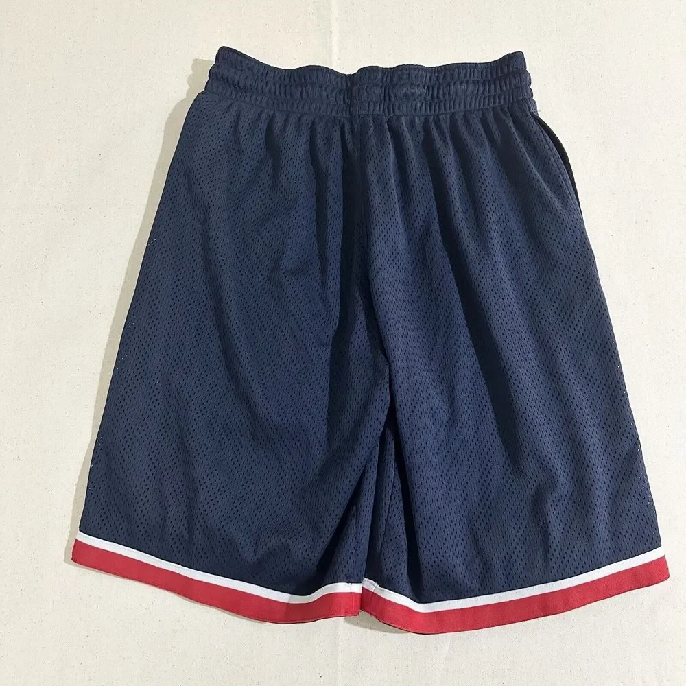 Nike Dri-FIT Mens Blue/Red Poly Classic Basketball Shorts AQ5600-010 Small